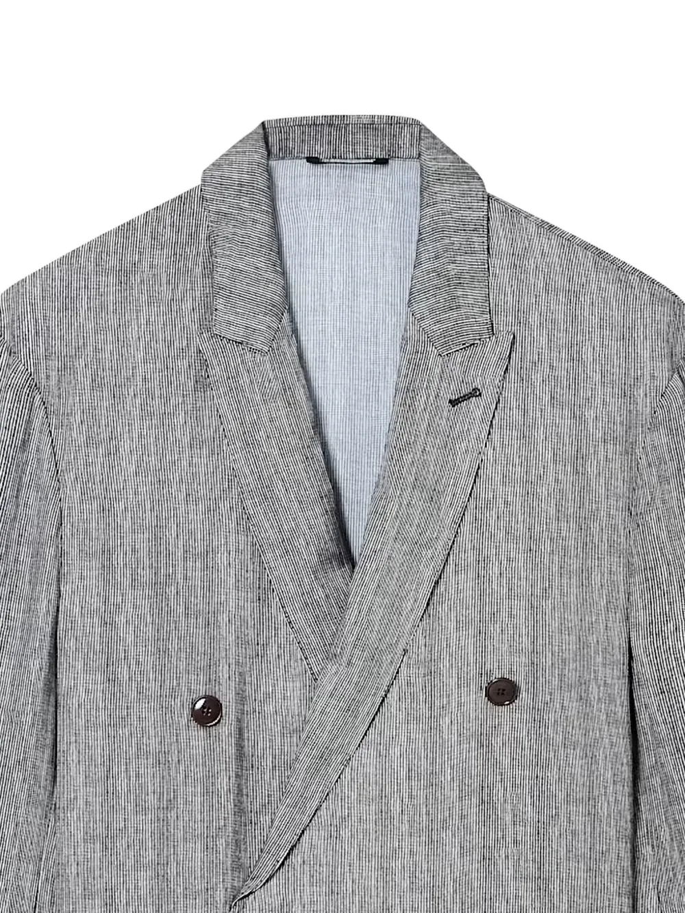Giorgio Armani Gestreepte blazer Zwart
