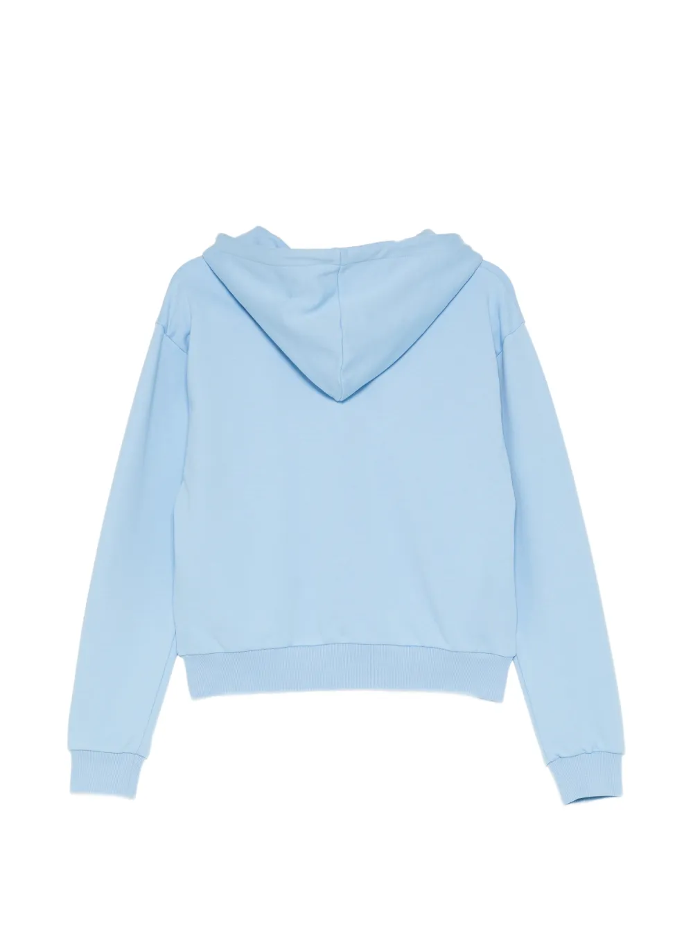 SHUSHU/TONG Tie-front Bow Hoodie in Blue, view 2