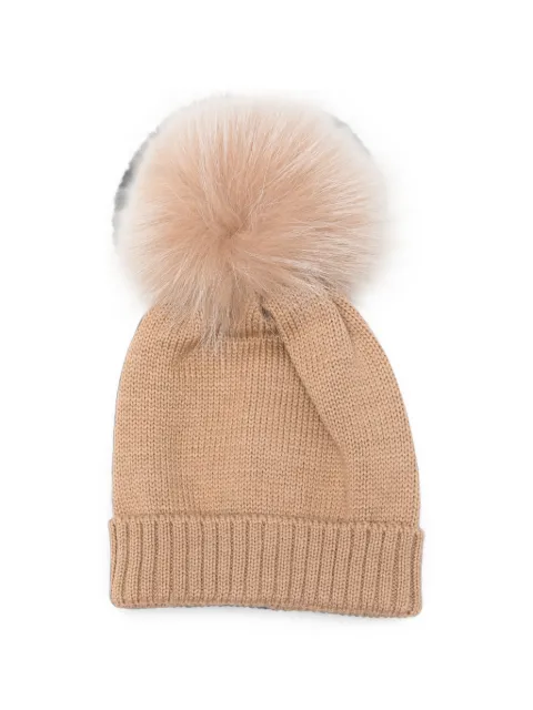 Colorichiari pom-pom beanie hat