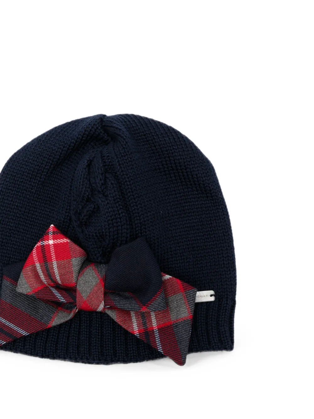 Colorichiari Muts met strikdetail Blauw