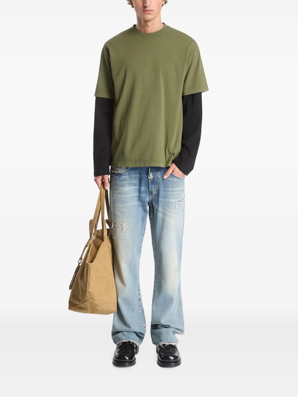 Vans Premium ruimvallend T-shirt Groen
