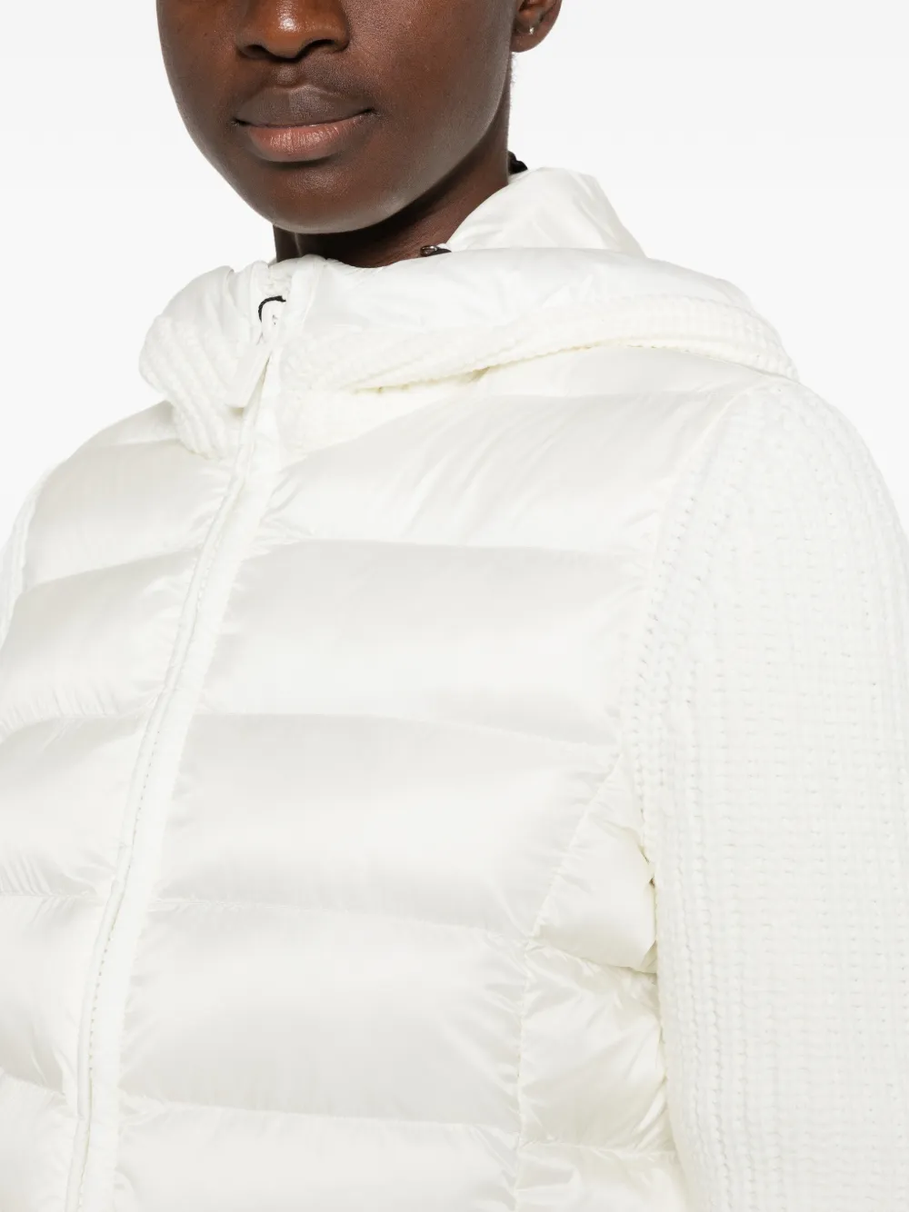Colmar logo-patch padded coat Wit