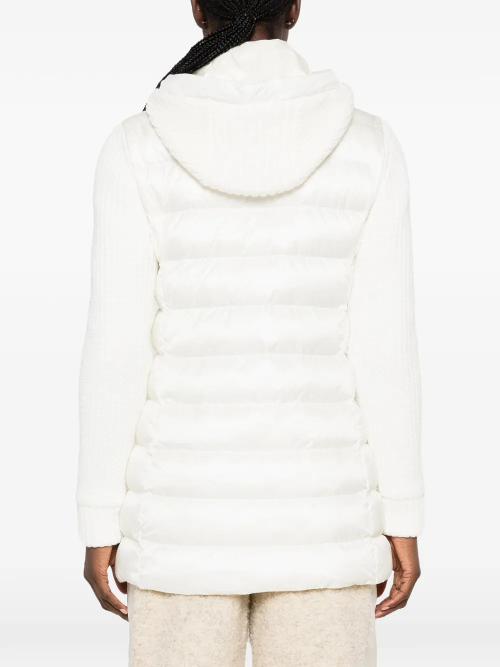 Colmar logo-patch padded coat Wit