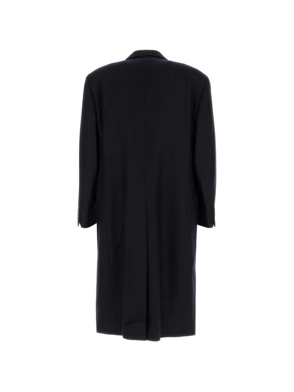 Giorgio Armani Wollen jas met dubbele rij knopen Blauw