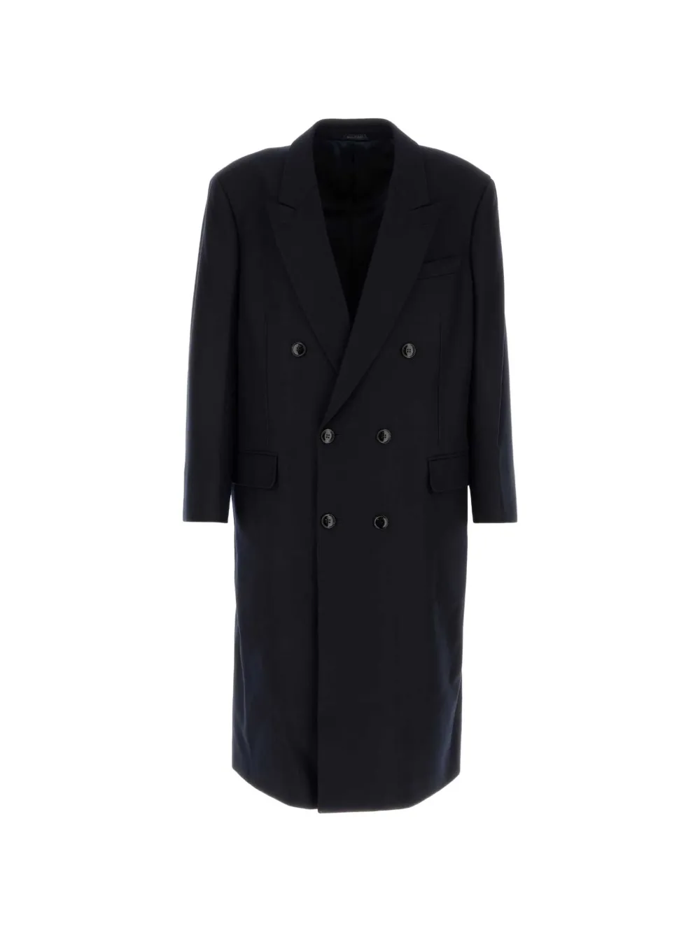 Giorgio Armani double-breasted wool coat - Blu