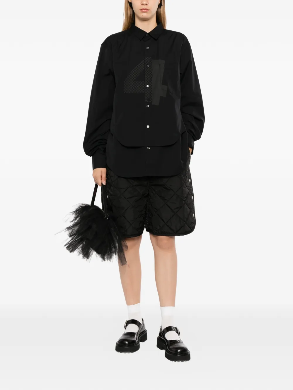 Dover Street Market x Kei Ninomiya overhemd met print Zwart