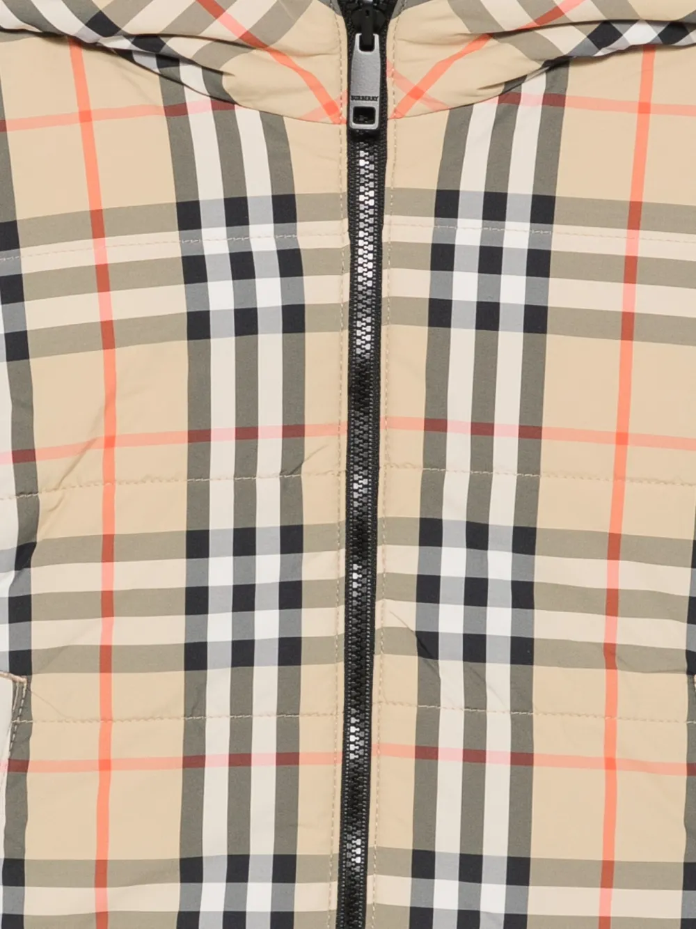Burberry Kids Vintage Check hooded jacket Beige