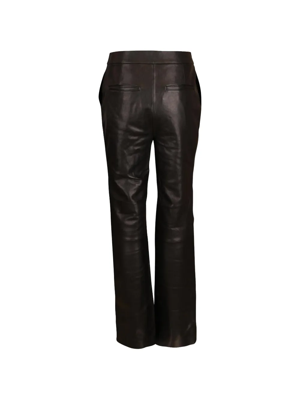SIMKHAI Ambrine leren broek Zwart