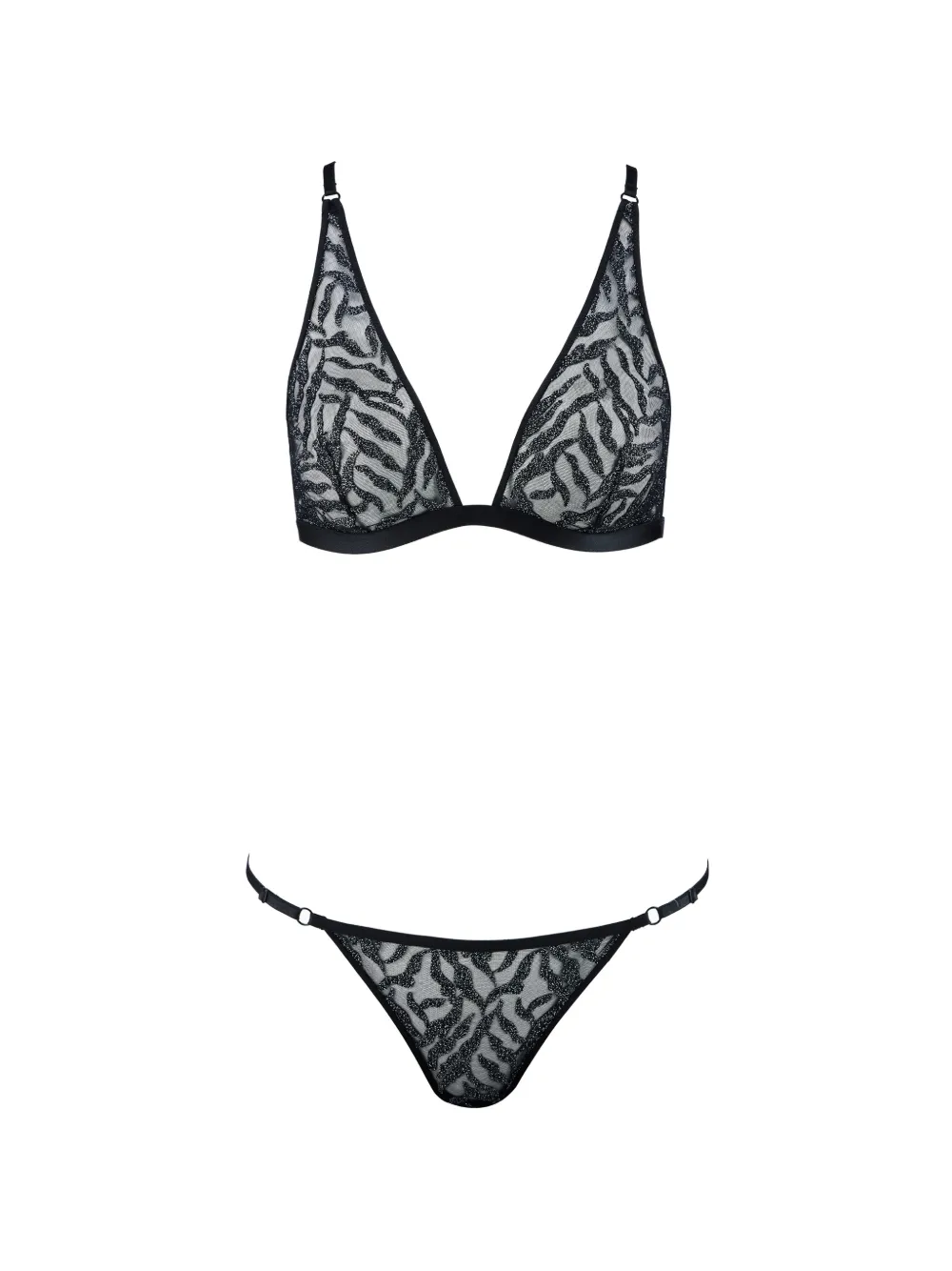 Aubade Set reggiseno e slip Moonlight Shadow - Nero