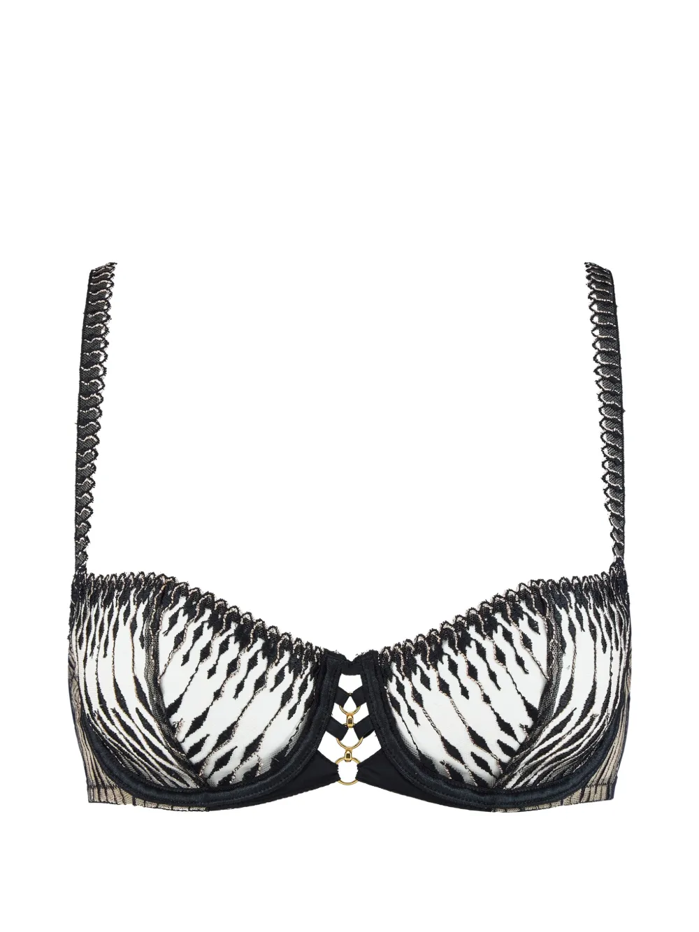 Aubade Reggiseno Voodoo Kiss ricamato con ferretto - Nero