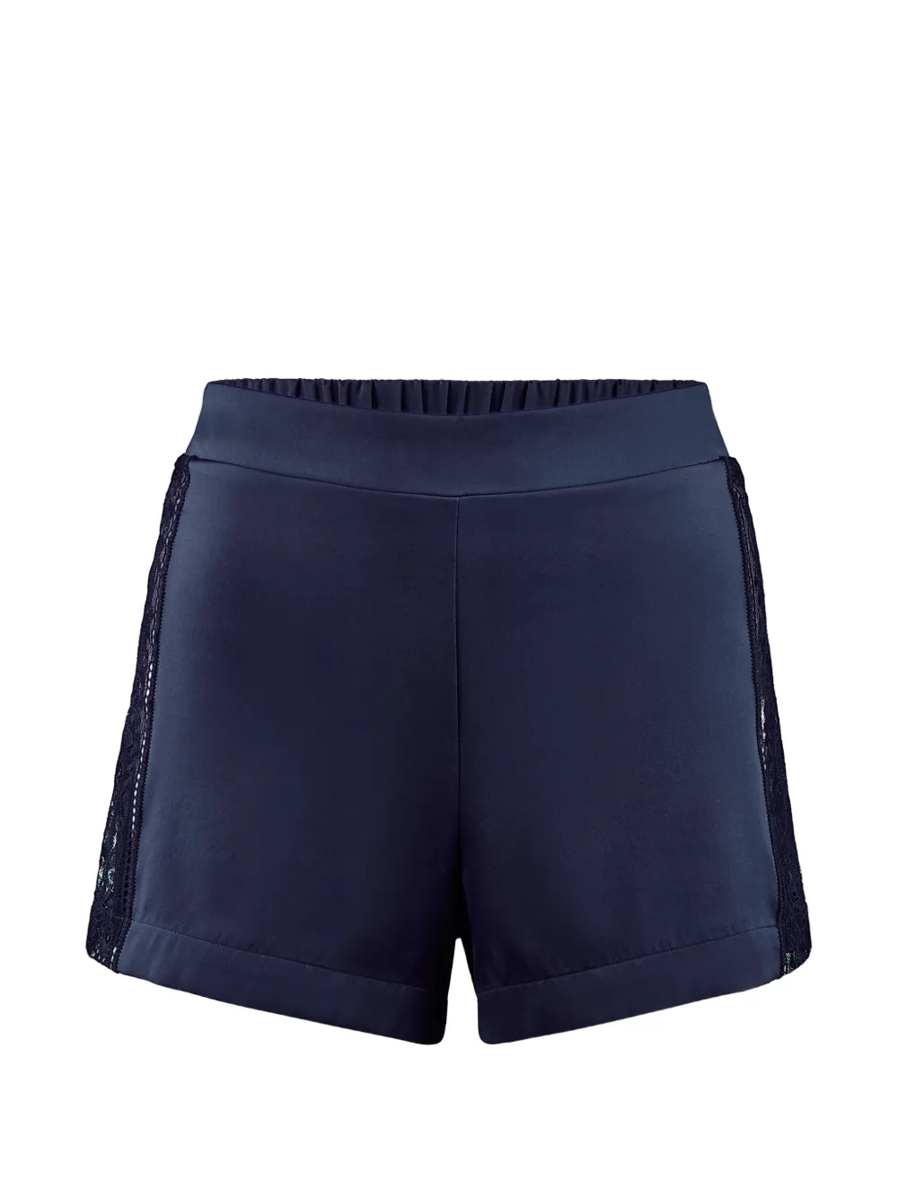 Aubade short Midnight Whisper à empiècement en dentelle - Bleu