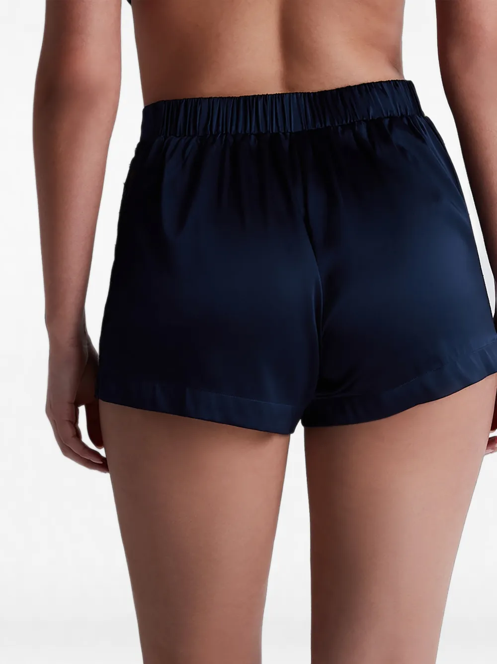 Aubade Midnight Whisper shorts met kanten vlak Blauw