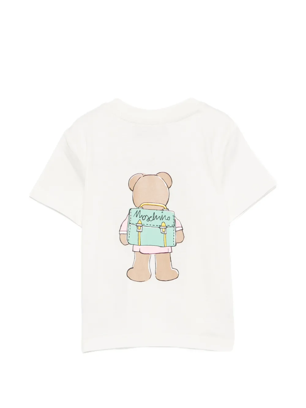 Moschino Kids T-shirt met teddybeerprint Wit