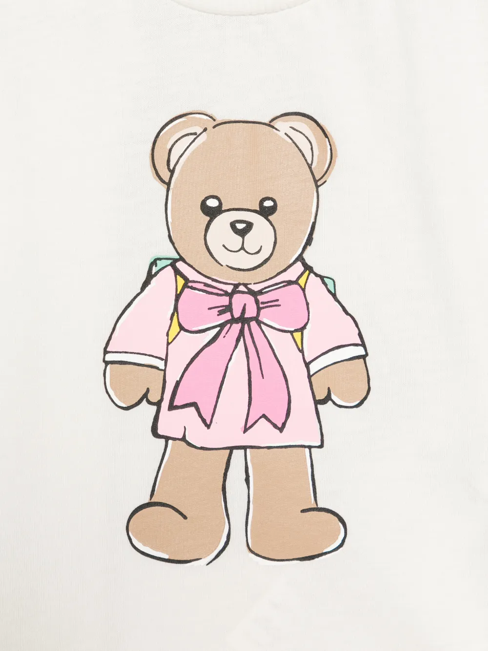 Moschino Kids T-shirt met teddybeerprint Wit