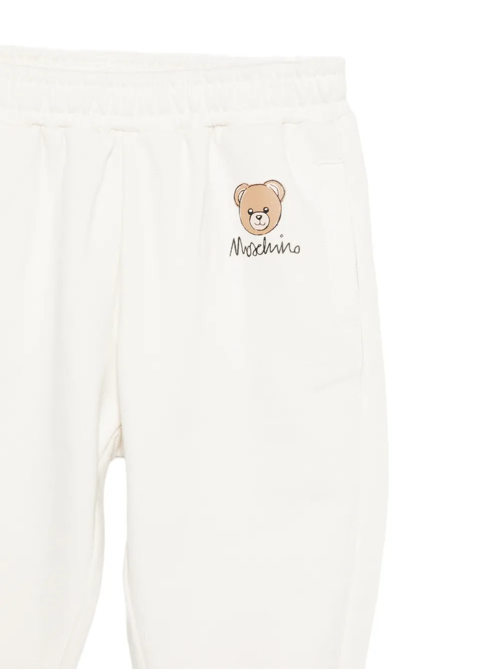 Moschino Kids Teddy Bear track pants Wit