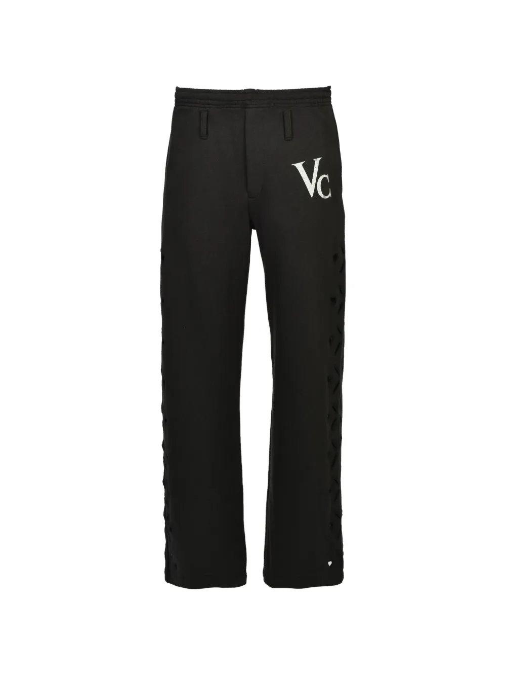 MASU heart-hole logo-print track pants - Nero