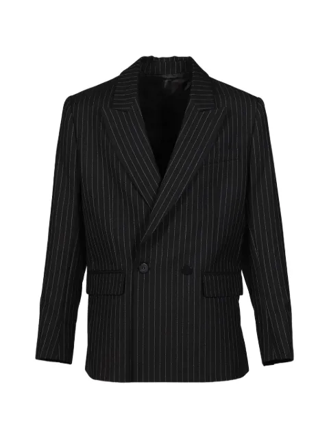 Ernest W. Baker double-breasted pinstripe blazer