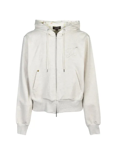 MASU floral-print zip-up hoodie