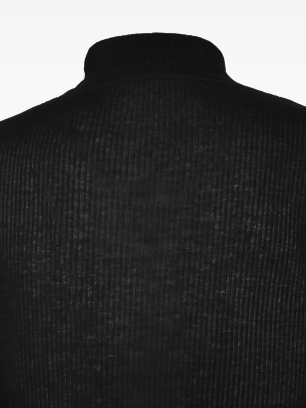 Julius ribbed high-neck sweater Zwart