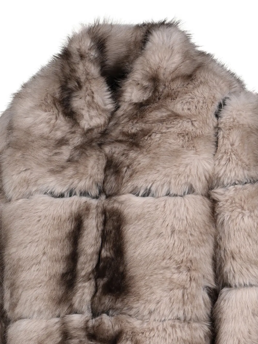 Apparis Sai faux mink short coat Grijs