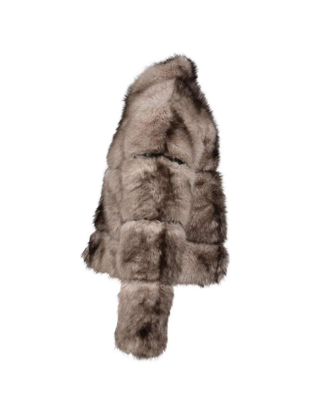 Apparis Sai faux mink short coat Grijs