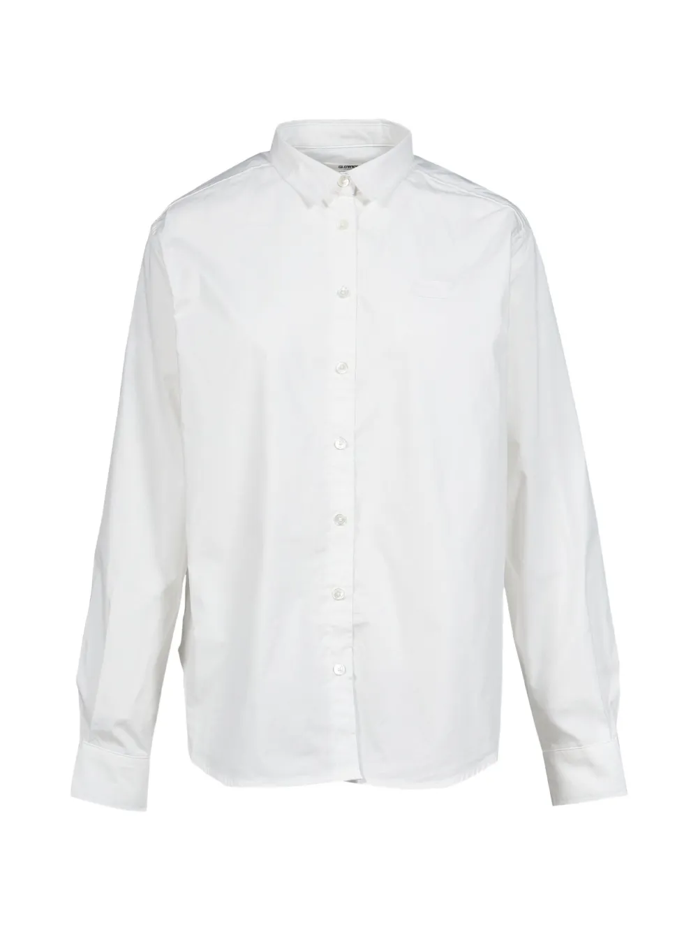 Glowny G Classic Embroidered Cotton Shirt In White