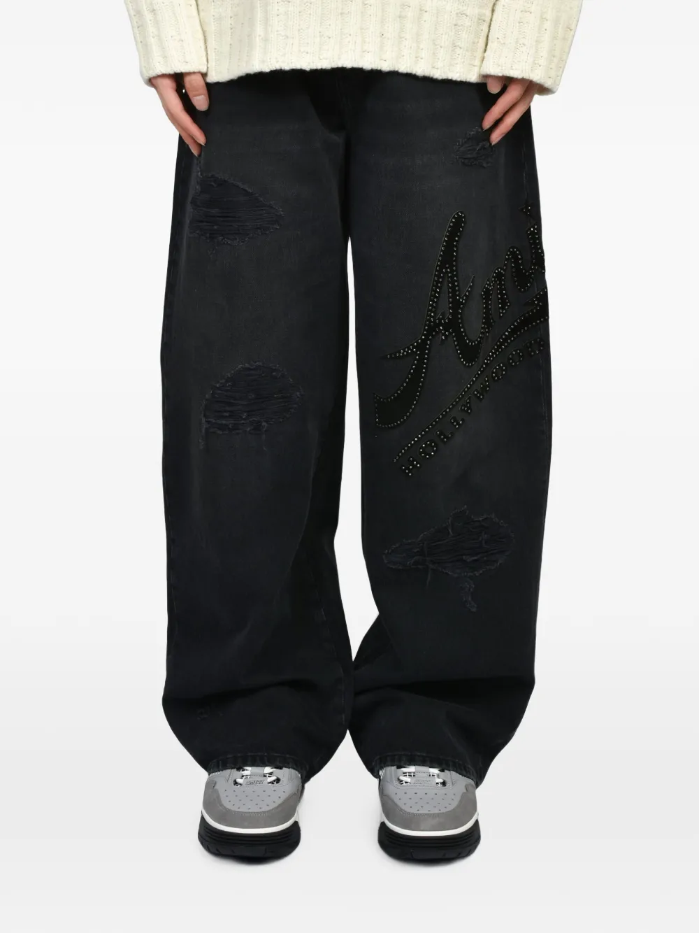 AMIRI Jeans verfraaid met studs Zwart