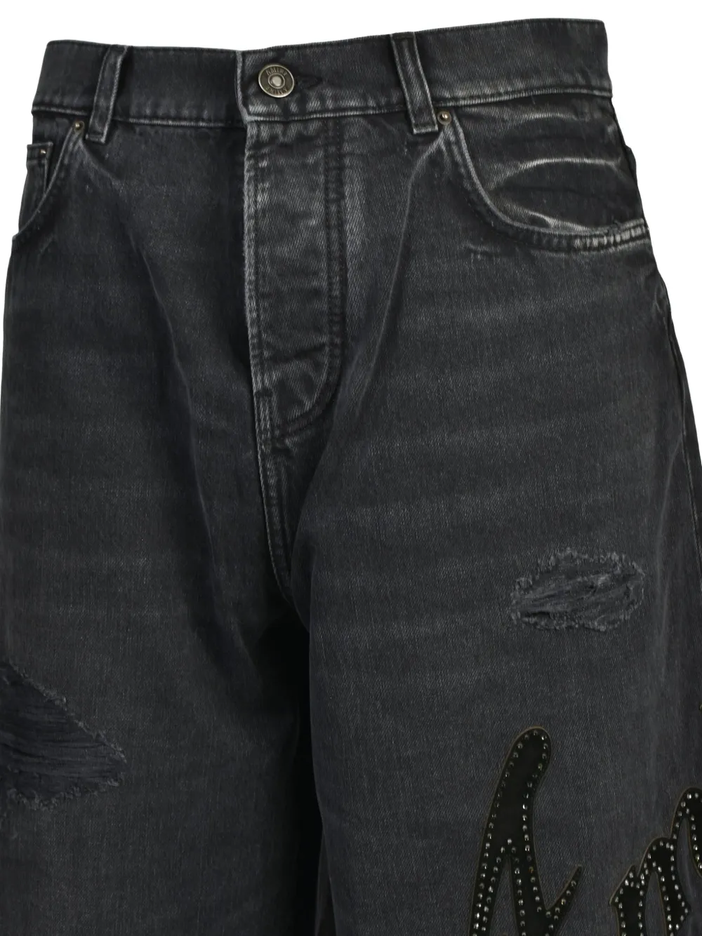 AMIRI Jeans verfraaid met studs Zwart