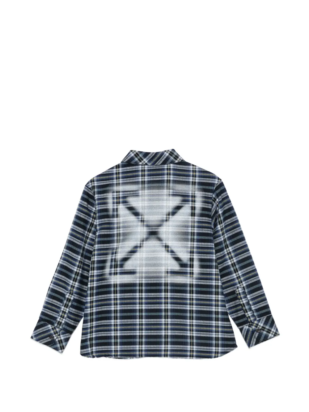 Off-White Kids Shirt met logoprint Blauw