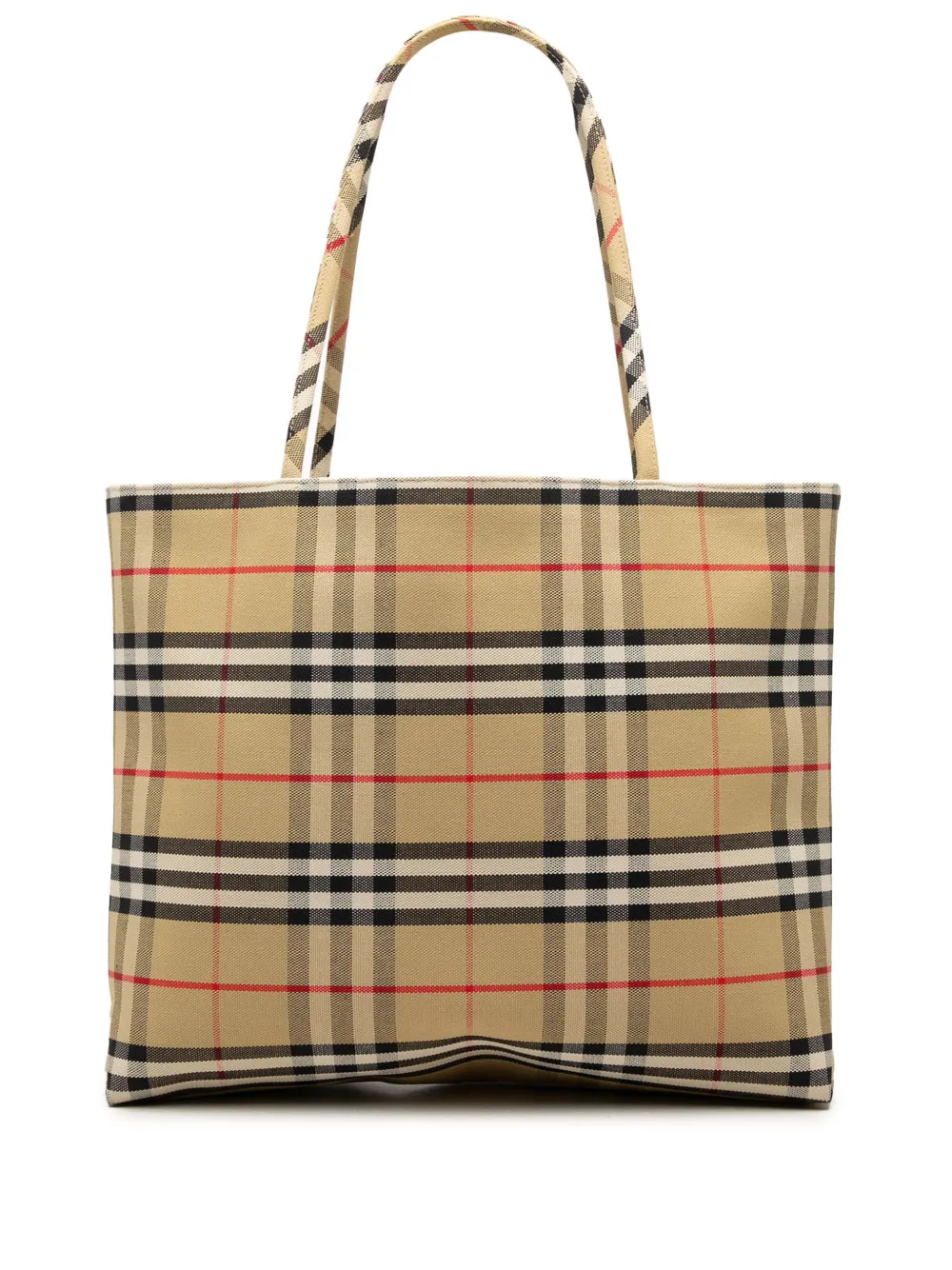 Burberry Pre-Owned 2000-2017 House Check Canvas tote bag - Toni neutri