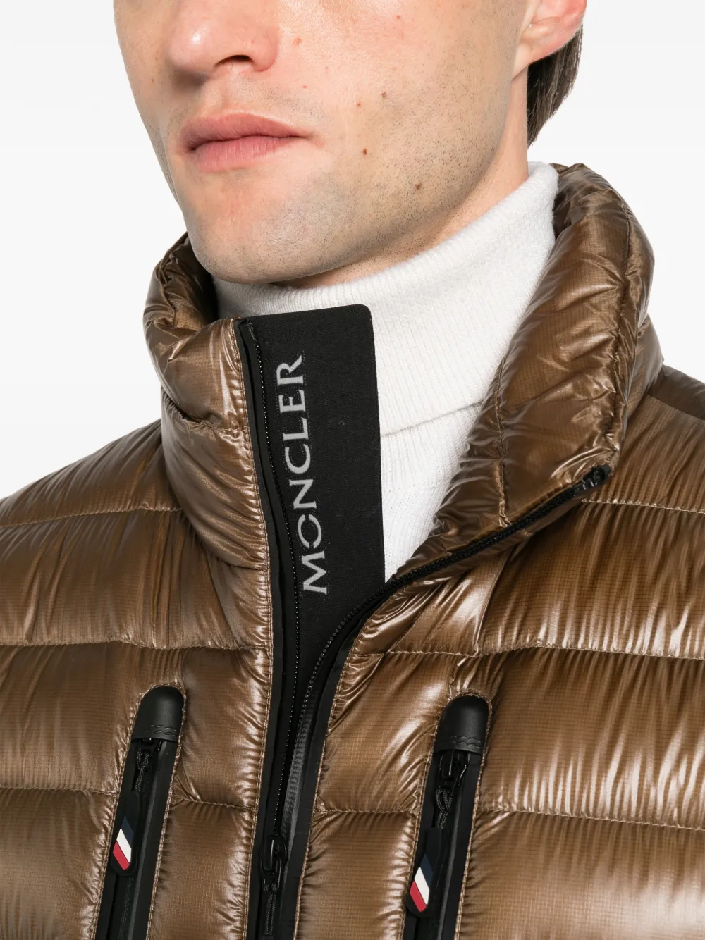 Moncler Grenoble Gewatteerd jack Bruin
