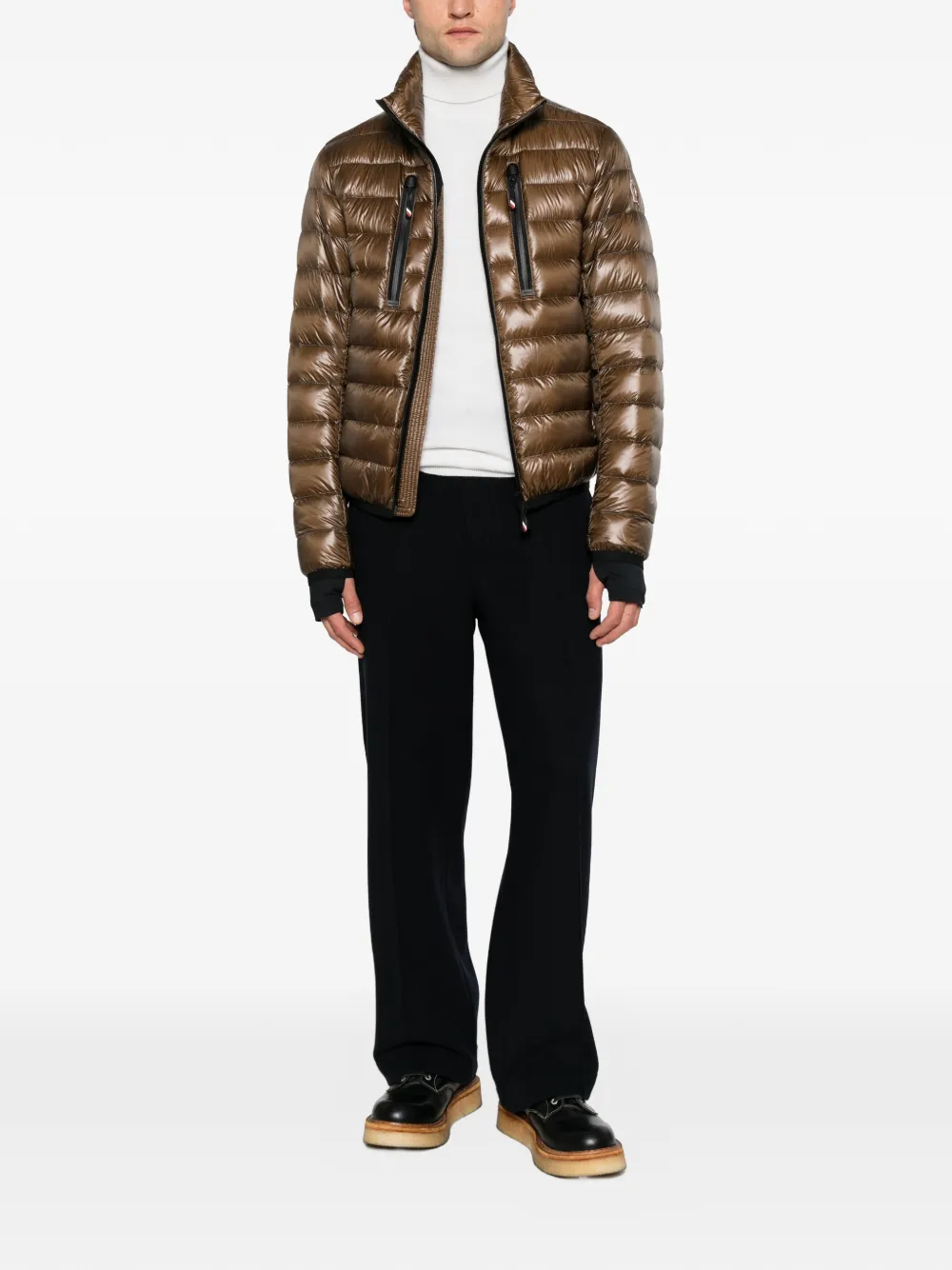 Moncler Grenoble Gewatteerd jack Bruin