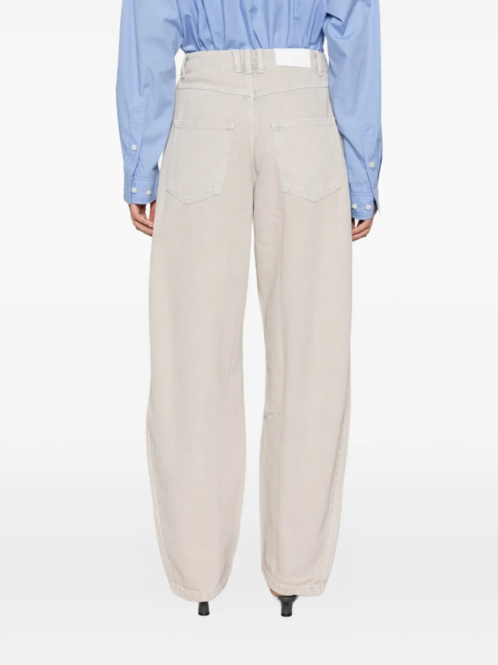 adidas 3-stripe panelled trousers Beige