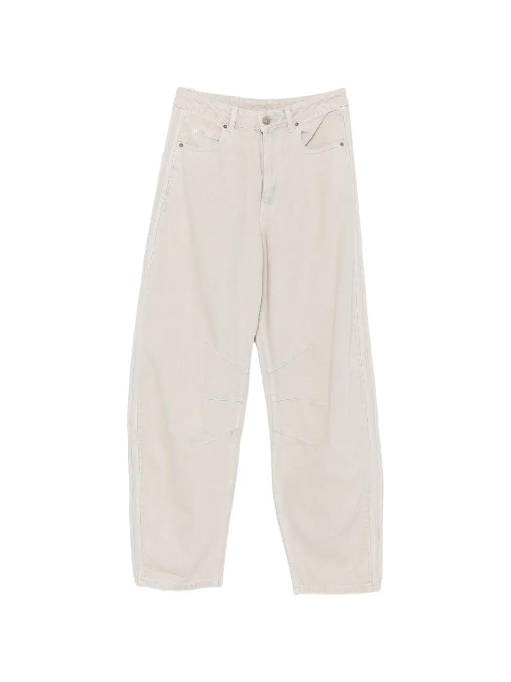 adidas 3-stripe panelled trousers Beige