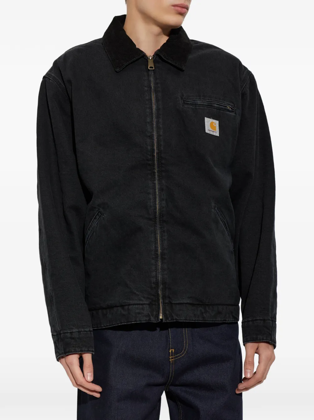 Carhartt WIP Jack met logopatch Zwart
