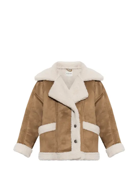MUNTHE Valter teddy-trim coat