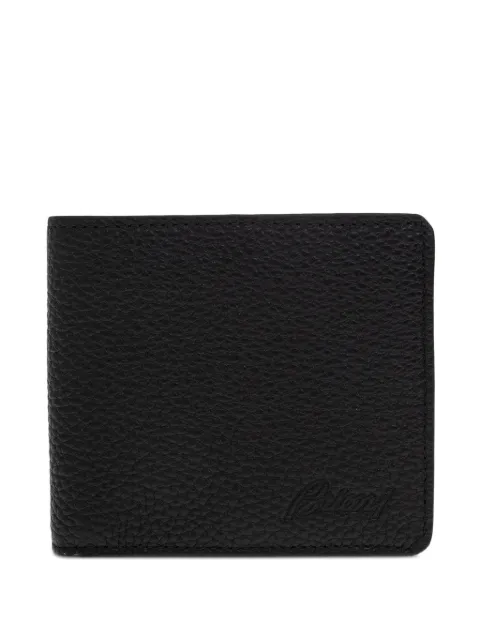 Brioni cartera de piel granulada