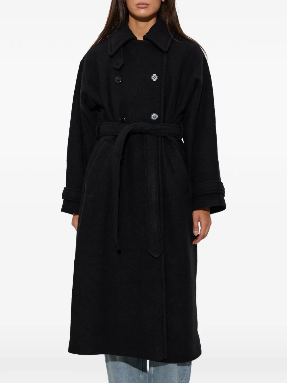 A.P.C. Lea jas met dubbele rij knopen Zwart