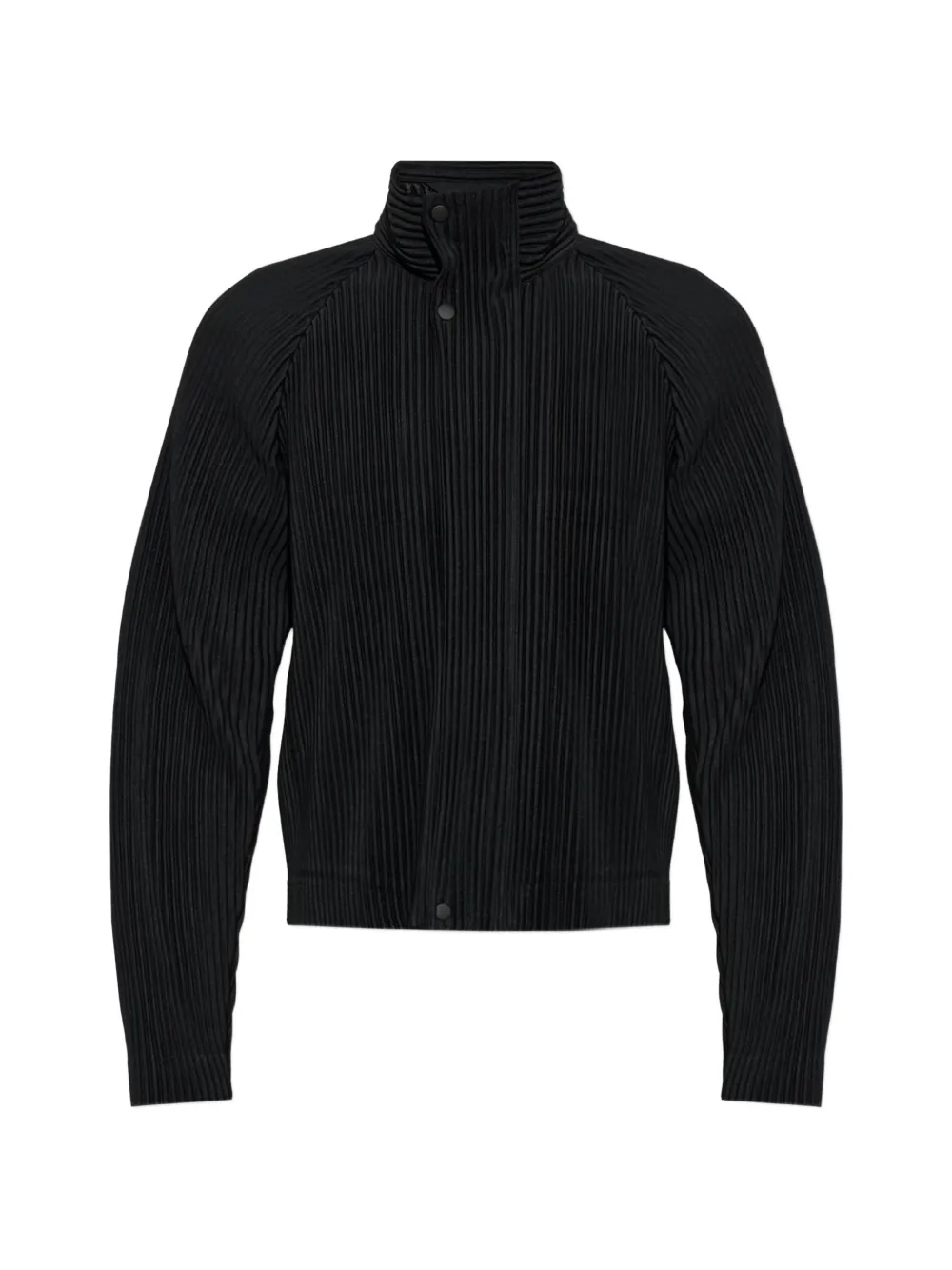 Homme Plissé Issey Miyake pleated high-neck jacket - Nero