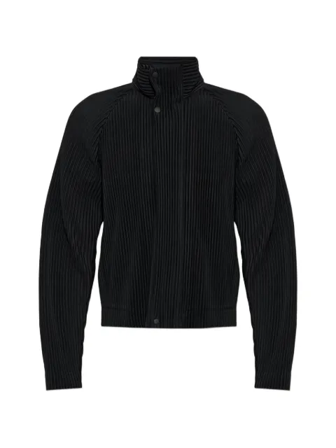 Homme Plissé Issey Miyake pleated high-neck jacket
