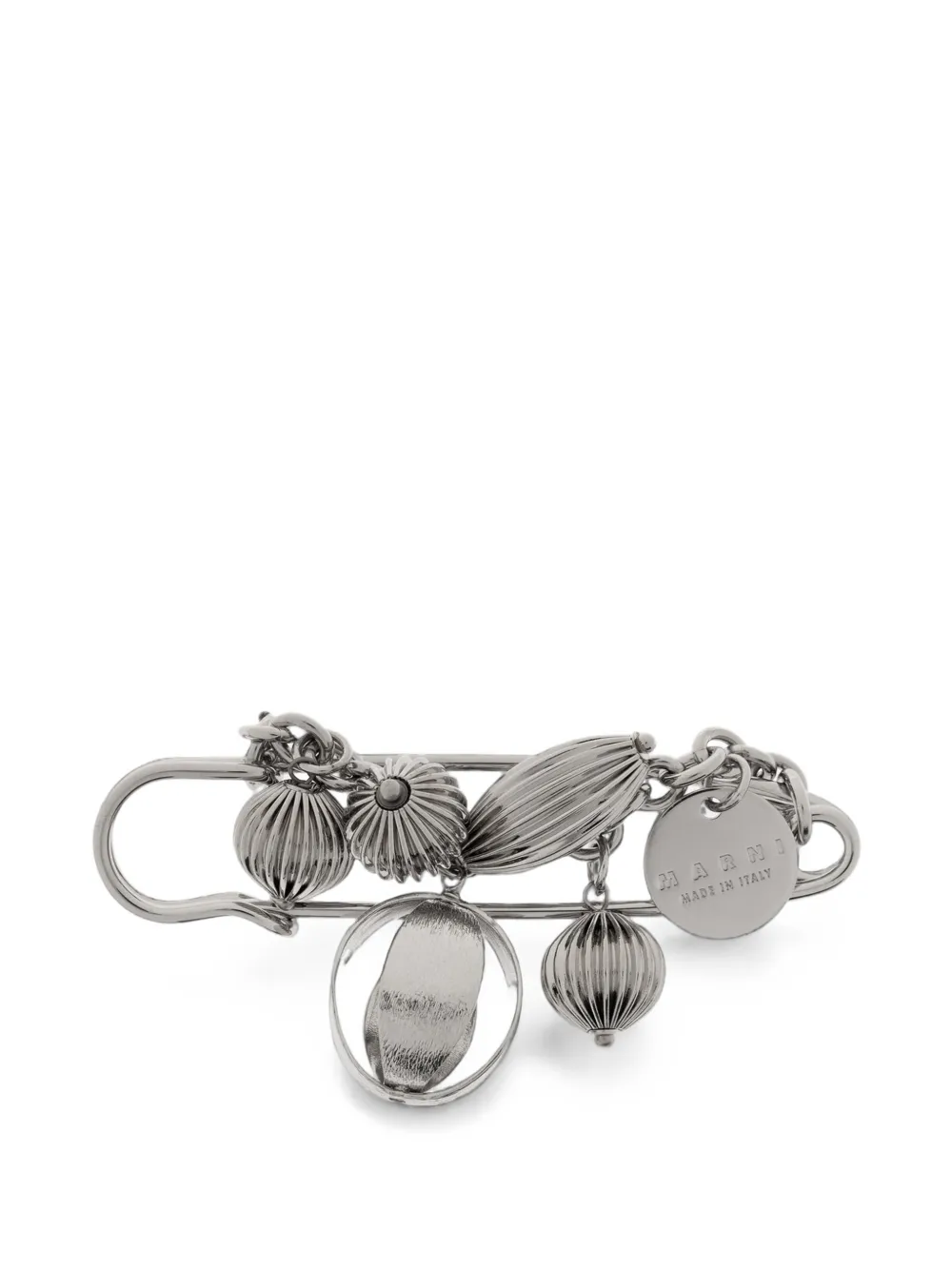 Marni pendant-embellished pin - Argento