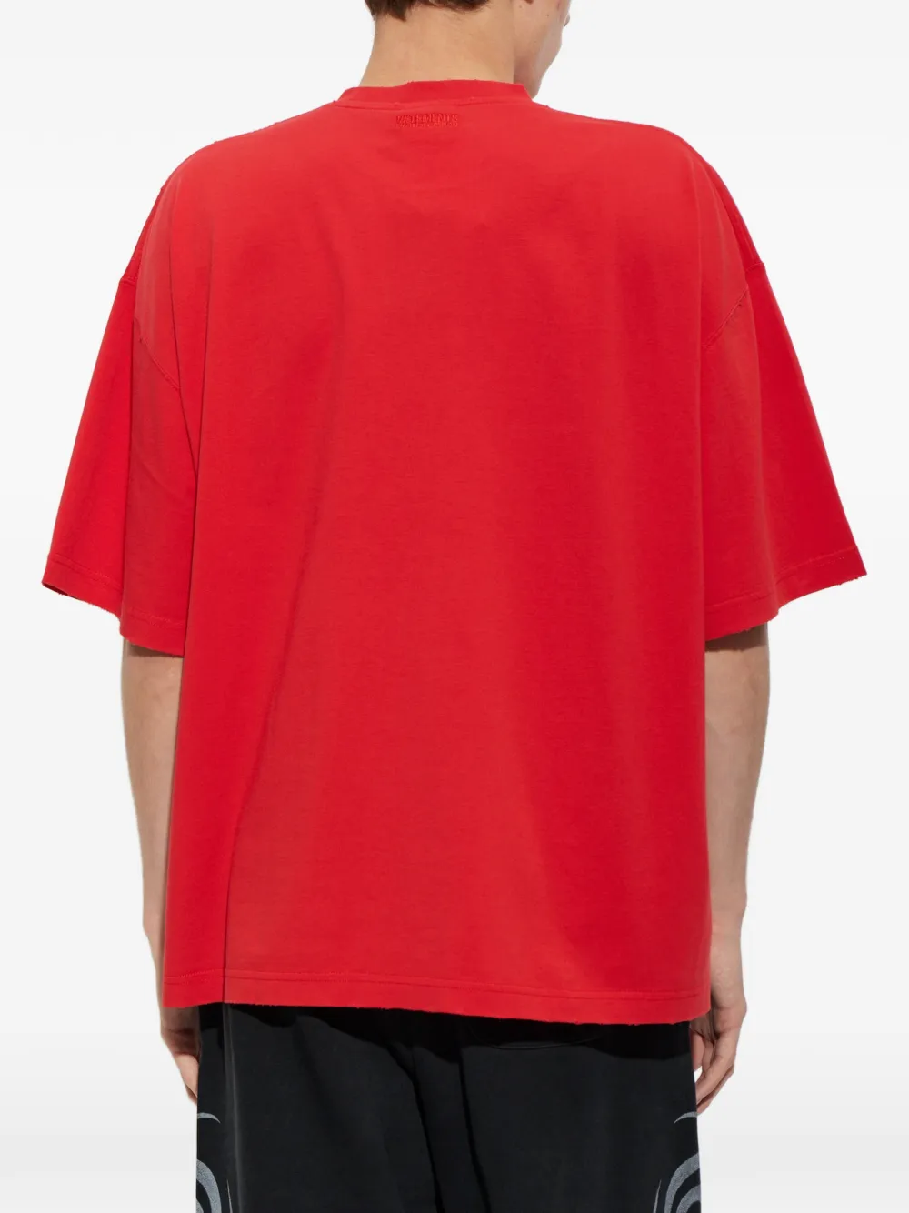 VETEMENTS print T-shirt Rood