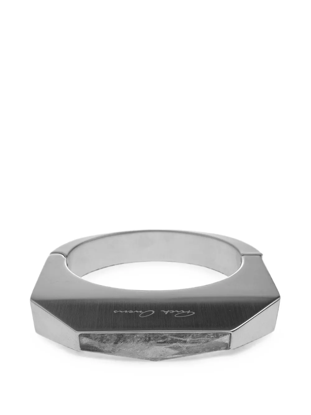 Rick Owens crystal-embellished pyramid bracelets - Argento