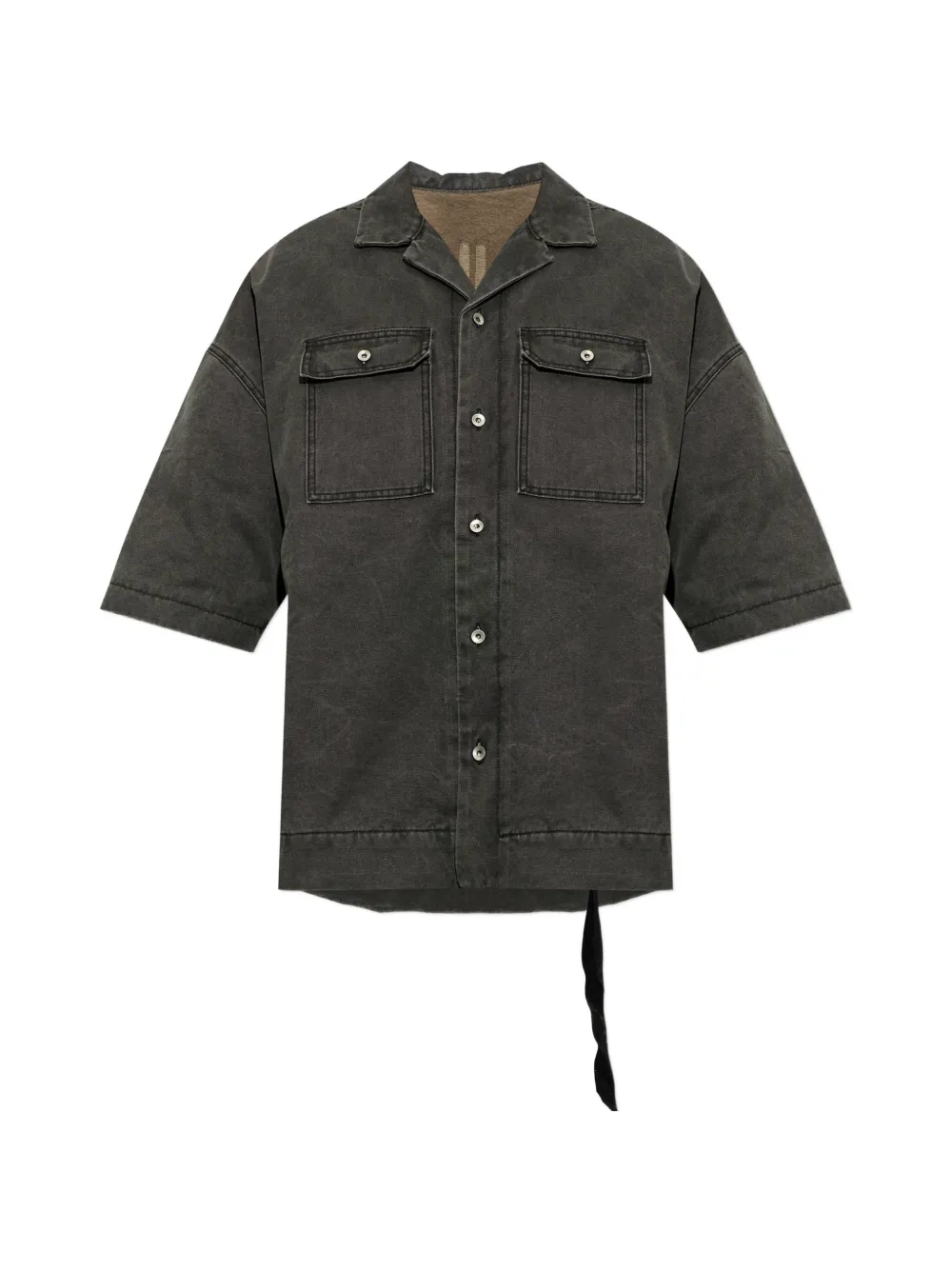 Rick Owens DRKSHDW oversized denim shirt - Grigio
