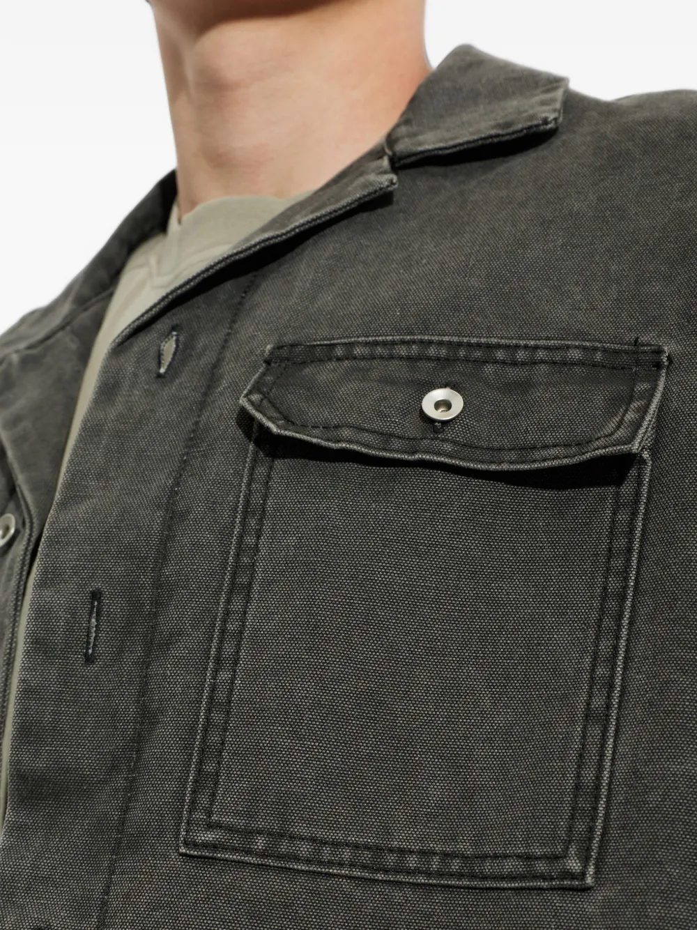 Rick Owens DRKSHDW oversized denim shirt Grijs