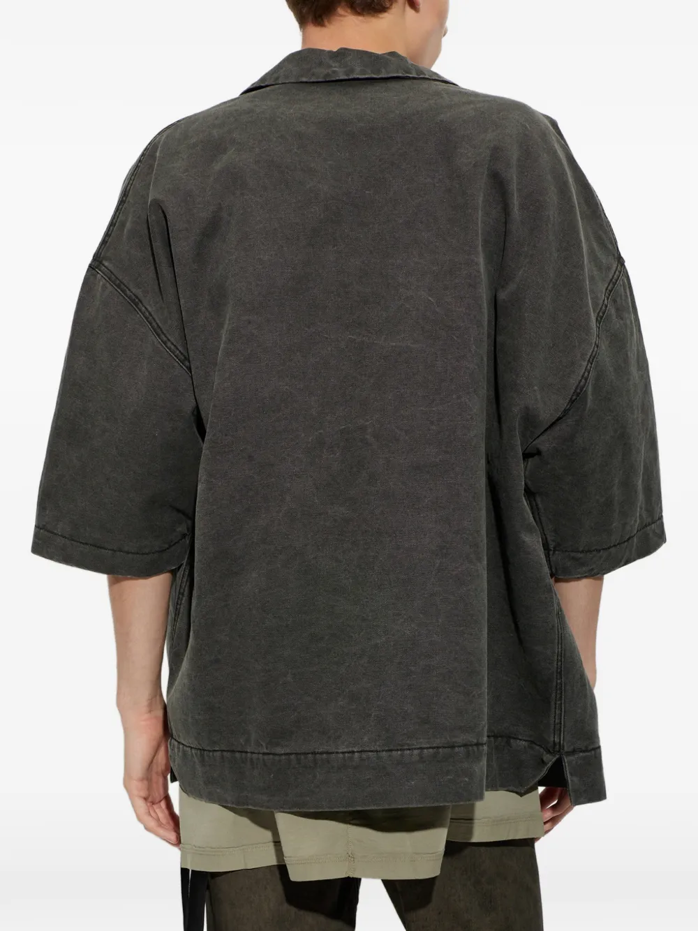 Rick Owens DRKSHDW oversized denim shirt Grijs