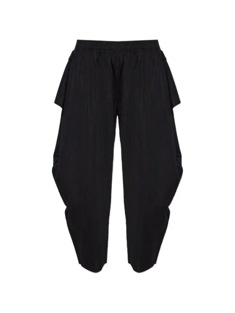 Pleats Please Issey Miyake pleated wide-leg trousers