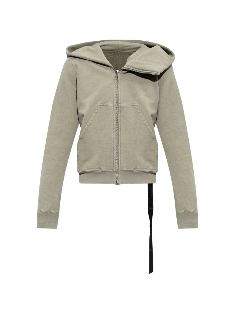 Rick Owens DRKSHDW asymmetric-zip hoodie - Toni neutri