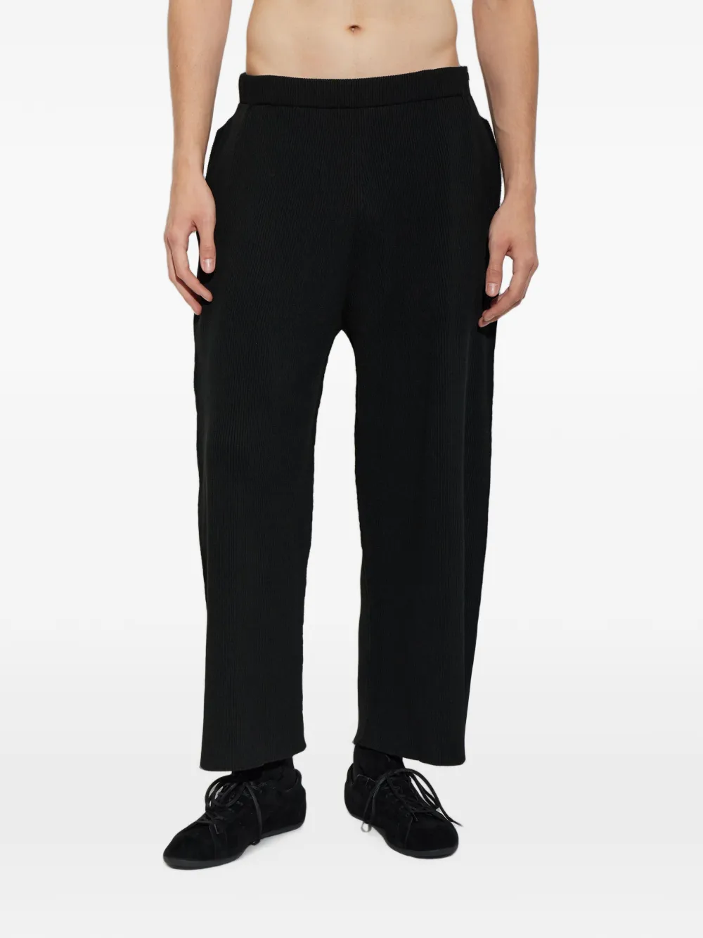Homme Plissé Issey Miyake pleated trousers Zwart