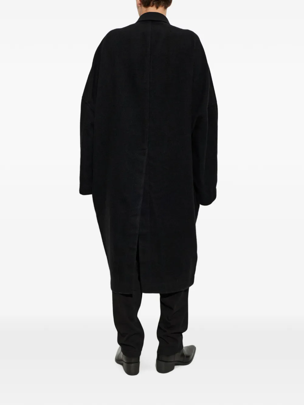 Rick Owens Poiret wollen jas Zwart